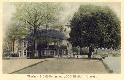 606647 Gezicht op het Theehuis Oog in Al (Park Oog in Al 1) te Utrecht.